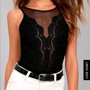 Lulu’s Black bodysuit